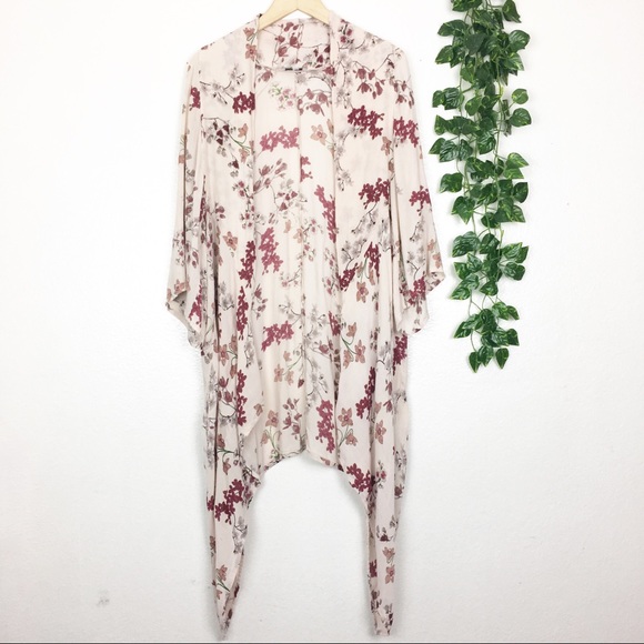 Urban Outfitters Jackets & Blazers - PATRONS OF PEACE Cherry Blossom Floral Kimono